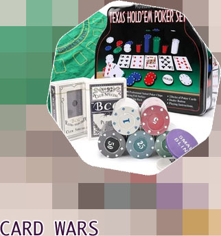 Poker chips and cards set