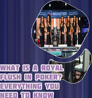 Royal flush in poker tournament